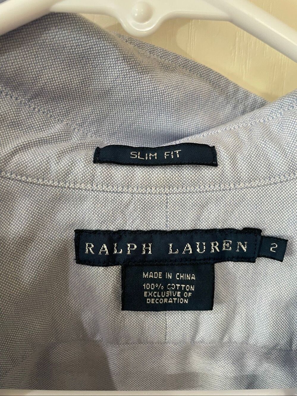 Ralph Lauren Slim Fit Oxford Shirt Size 2 - Picture 6 of 8